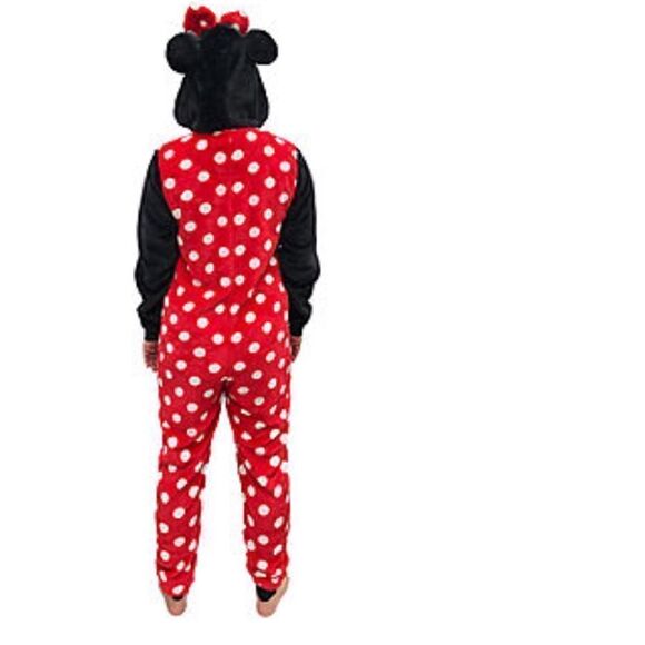 NWOT Disney Park Women Minnie Mouse Long Sleeve One Piece Pajama - Picture 5 of 16